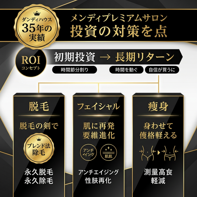 ダンディハウスの3本柱と投資対効果