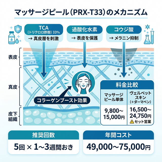 PRX-T33の3成分の作用メカニズムとヴェルベットスキン営業の構造