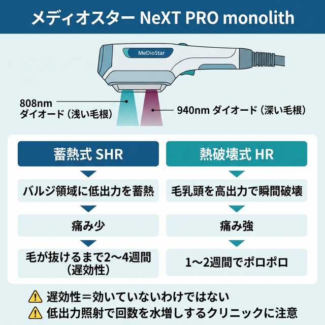 メディオスターの2波長蓄熱式メカニズムと遅効性の構造
