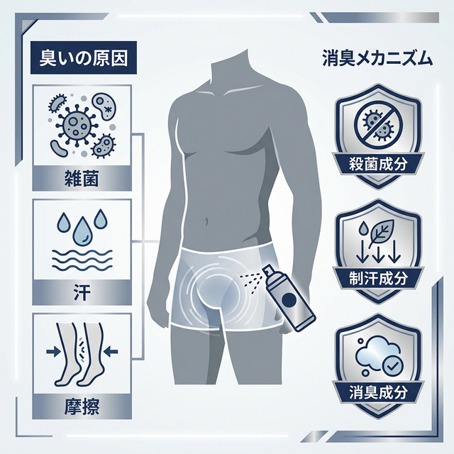 デリケートゾーンの臭い原因と消臭メカニズム
